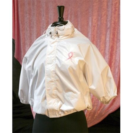 SHOWER SHIRT Shower Shirt Water-Resistant Garment for Surgery Patients; White - Size S-M - Size 4-12 201025